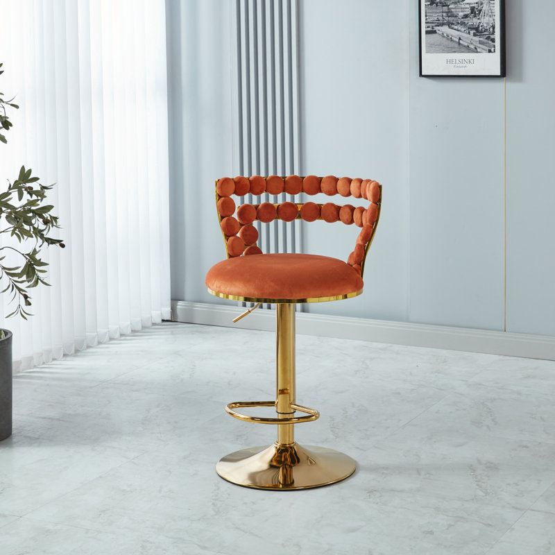 Ensemble de 2 tabourets de bar, Orange