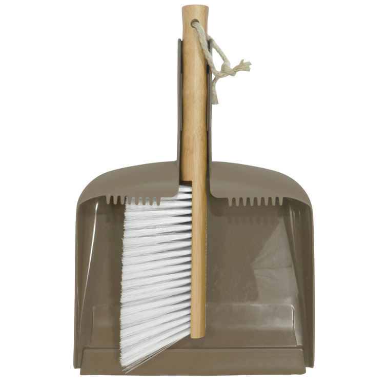 Harper Live.Love.Clean. Bamboo Counter Brush and Dustpan Set