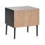 Bedside Table BLYTHE Wood Brown/ Black-1430743264