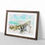 Rock of Gibraltar Skyline Watercolour - Picture Frame Graphic Art Print-56741073-56741071