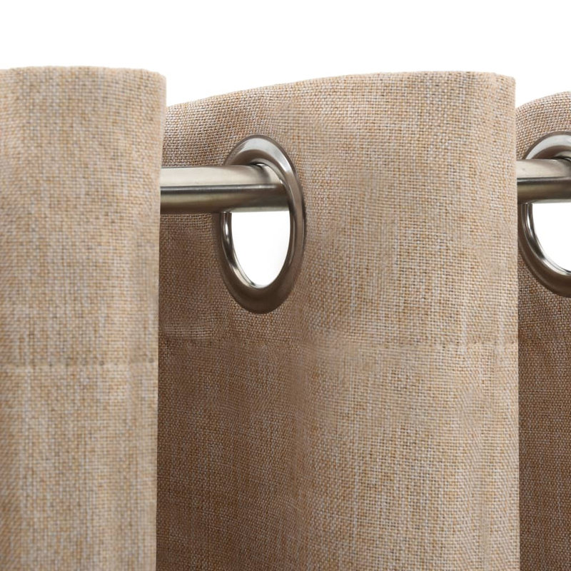 Cezaria Blackout Curtain Single Panel, Beige