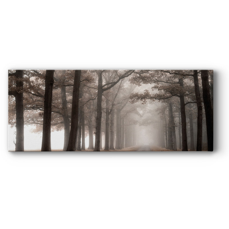 «Misty Road», toile tendue avec châssis, H 12 po x l 30 po x P 1,5 po