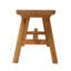 Banc de ferme en bois d'hévéa massif avec pieds réglables