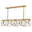 Nala Eight-Light Linear Chandelier w/ Multi-Faceted Optic Crystal Glass-84742415