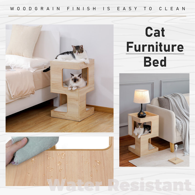 Mobilier d'intérieur multi-niveaux pour chat moderne