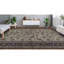 Tapis beige et noir noué à la main de haute qualité
