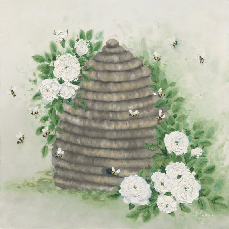Jaleyah Buzzing Beehive par Hollihocks Art, H 12 po x l 12 po