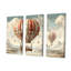«A Playful Hot Air Balloon Bliss II» - ensemble d'art mural à montgolfière-107743325-107743328