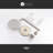 Wedge Collection Shower Trim Only: 8" Round Shower Head, Single Handle Set & Rough-in Valve Included - Brushed Nickel-36865908
