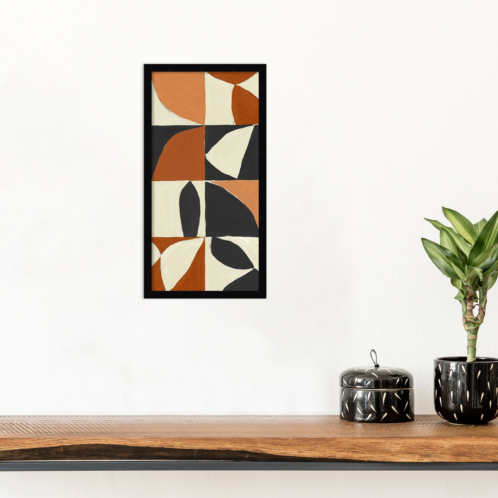 Honoring Matisse Warm by Isabelle Z, Black, 25" H x 13" W x 1" D