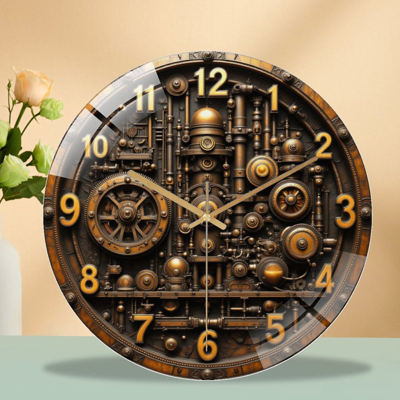 Horloge murale rétro Vintage Steampunk