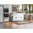 53.5''Farmhouse Kitchen Island With Power Outlet, Kitchen Storage Island With Drop Leaf, Spice Rack And Drawer, Rolling Kitchen Cart On Wheels, For Home, Kitchen And Dining Room, White-419815906