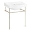 30" Cierra 31" Tall Vitreous China Rectangular Console Bathroom Sink with Overflow