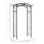 Treillis extérieur de 2,13 m (7 pi), en métal avec motif attrayant, pour cérémonies - Portail de jardin noir de 2,13 m (7 pi), au design séduisant.