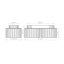 Aura Aluminium Flush Mount-158653857-158653871-158653877