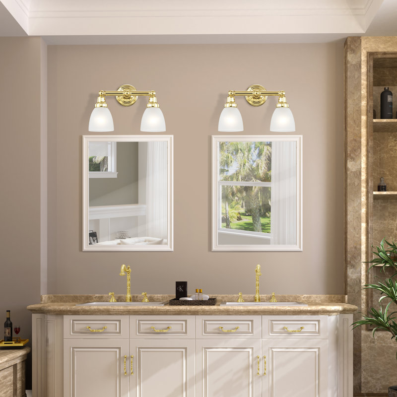 Amida 2 - Light Dimmable Vanity Light, Polished Brass