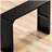 46" Solid Wood Narrow Console Table Black for Living Room, Foyer