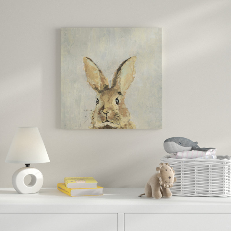 «What Up Rabbit II», reproduction sur toile tendue, H 18 po x l 18 po x P 1,5 po