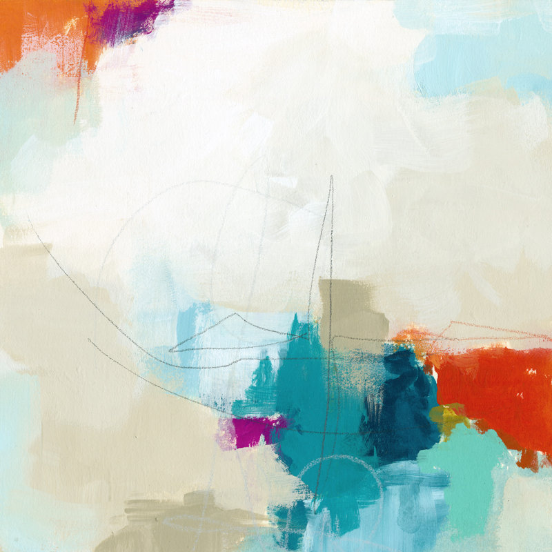 Atmospheric IV - Wrapped Canvas Painting, 30cm H x 30cm W x 3.8cm D