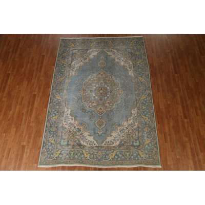 Shavna One-of-a-Kind Rectangle 6'8" X 9'4" 1970s Wool Area Rug in