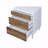 Two-Tone Finish Bedroom Nightstand With 3-Drawers