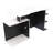 Jahya Modular L-Shaped Computer Desk with Built-In Electrical Outlet