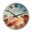 Horloge murale en bois massif Mcclenny-1284539889