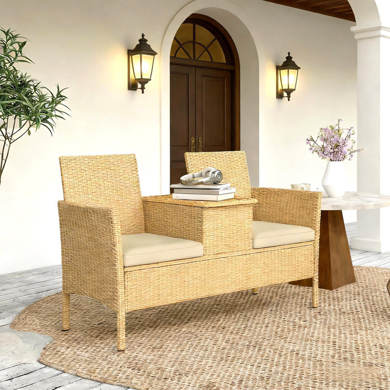 Causeuse de patio, canapé d'extérieur