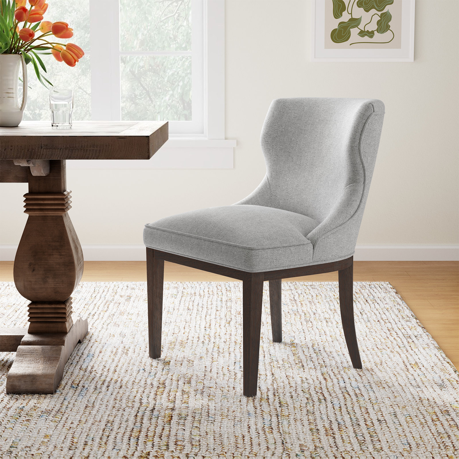 Hutton Walnut Side Chair