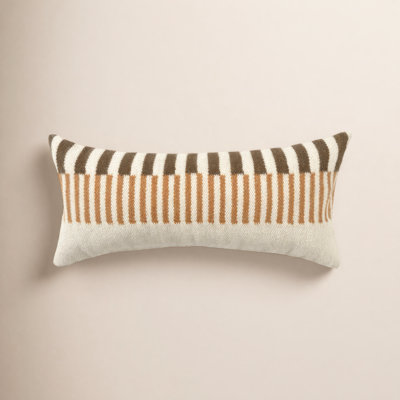 Atelier Contemporary Geometric Hand-Woven Throw Pillow