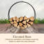 59cm W Metal Log Rack
