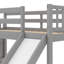Lit superposé simple au-dessus de simple avec glissière convertible et escalier, gris-1300140686