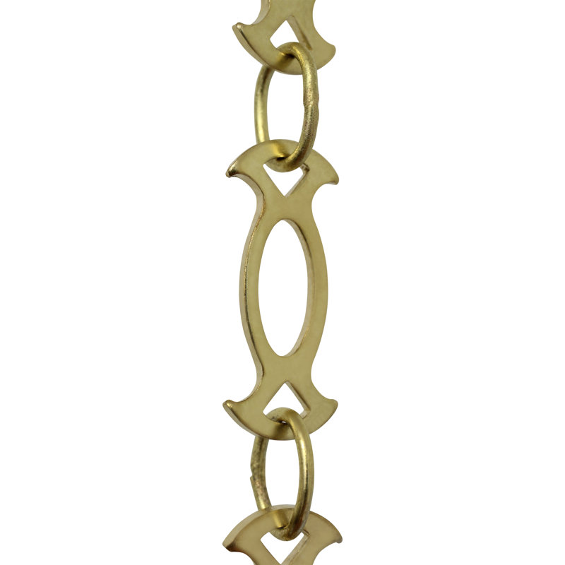 Lustre soudé Motif Link, Trempée à l'acide, H 12 po x l 0,71 po x P 0,08 po