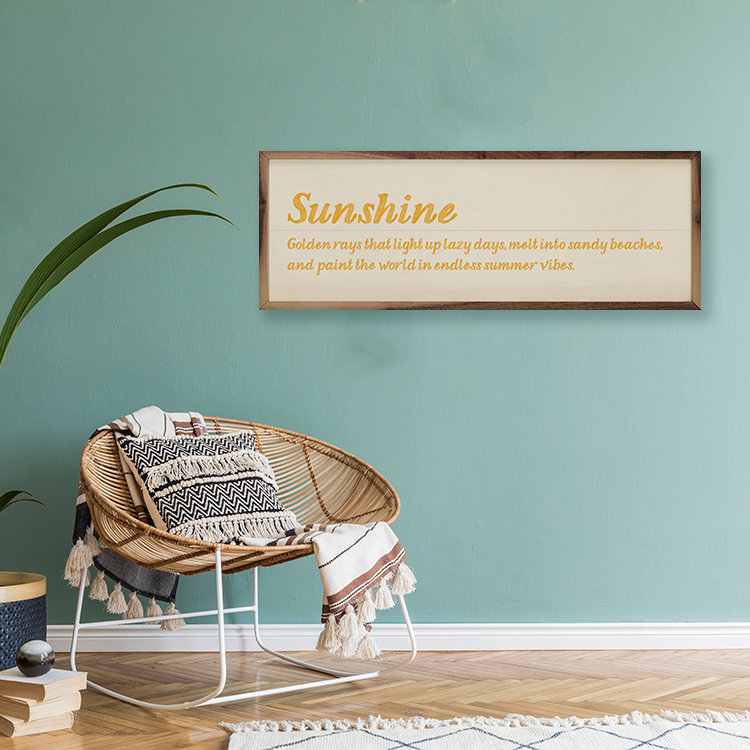 Soleil définition jaune, H 4 po x l 12 po
