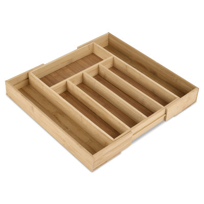 Bamboo Rectangle Utensil Storage Set