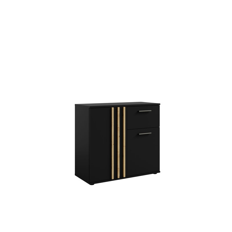 Riol 80cm W Chest of Drawers, Black
