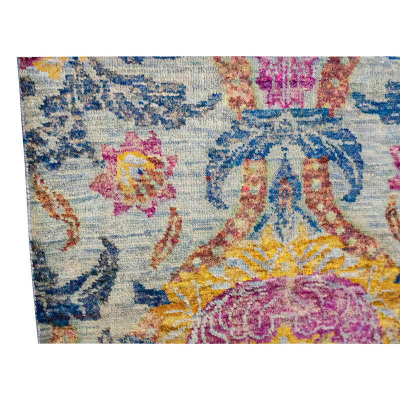 Silk Floral Area Rug