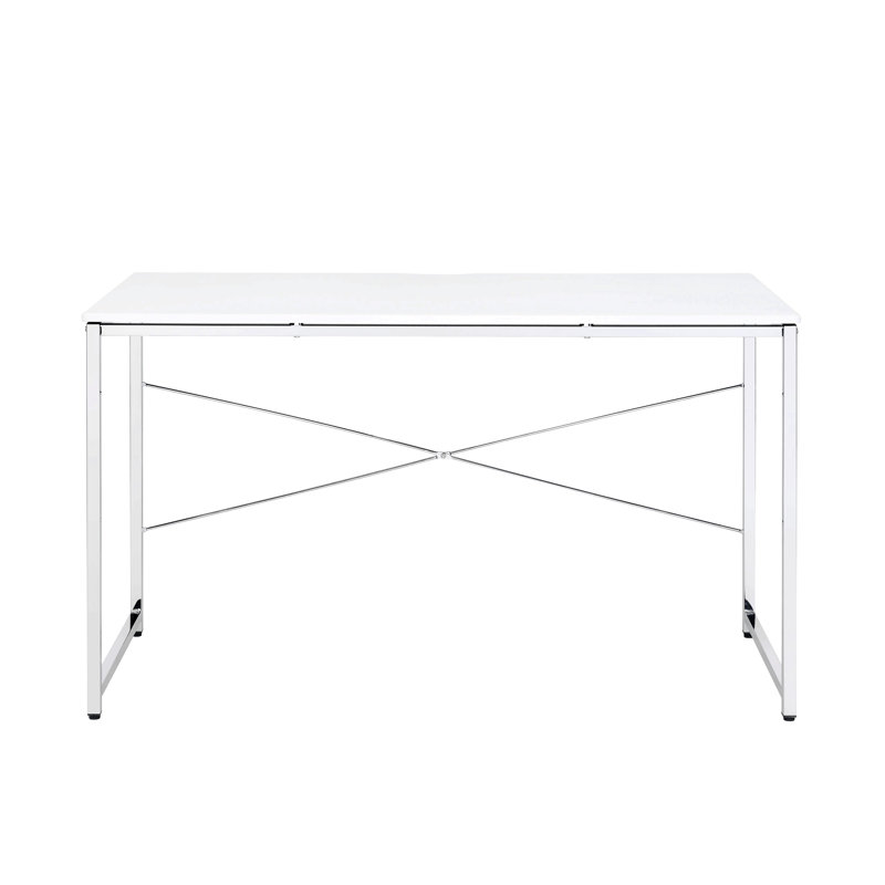 Bureau d'écriture antique avec base en métal