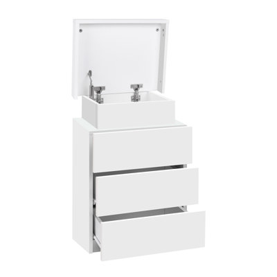 Mithilesh 45cm W Manufactured Wood Bedside Table