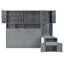 Lit escamotable mural avec placard, tiroirs et bureau Murphy