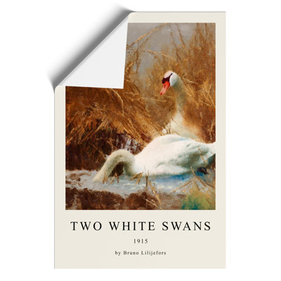 Two White Swans - No Frame Painting