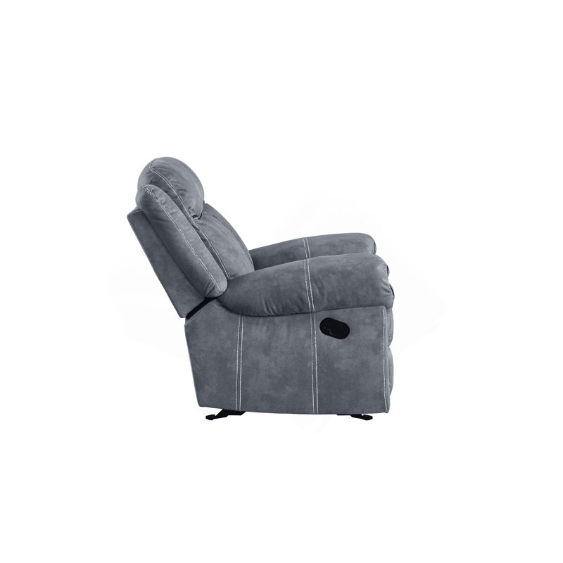 Ensemble de salon inclinable en velours bicolore 3 pièces Zubaida
