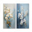Orchidées beiges et dorées - ensemble d'art mural en toile sur 2 orchidées-1799645117-1799645118