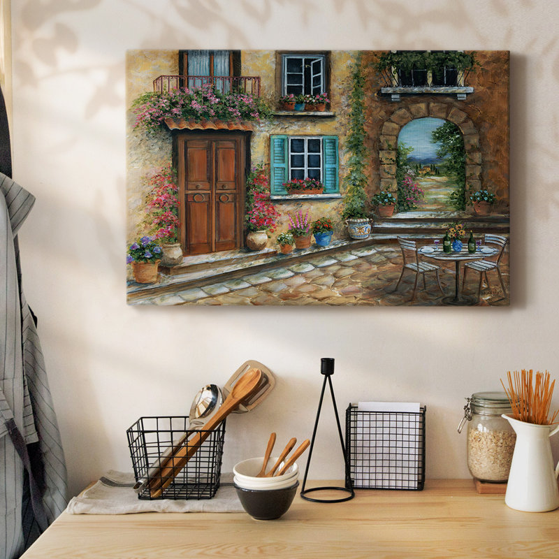 Toile tendue toscane avec galerie Tuscan, H 8 po x l 12 po