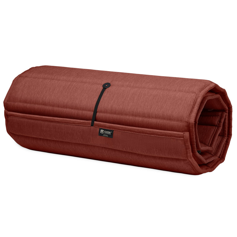 Outdoor Chaise Lounge Cushion, Heather Henna, 74" L x 23" W