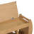 Retro Multifunctional Shoe Storage Bench With Cushion And Curved Side Panel-1887027372