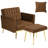 Siemon Velvet Accent Chair with Ottoman-954392199