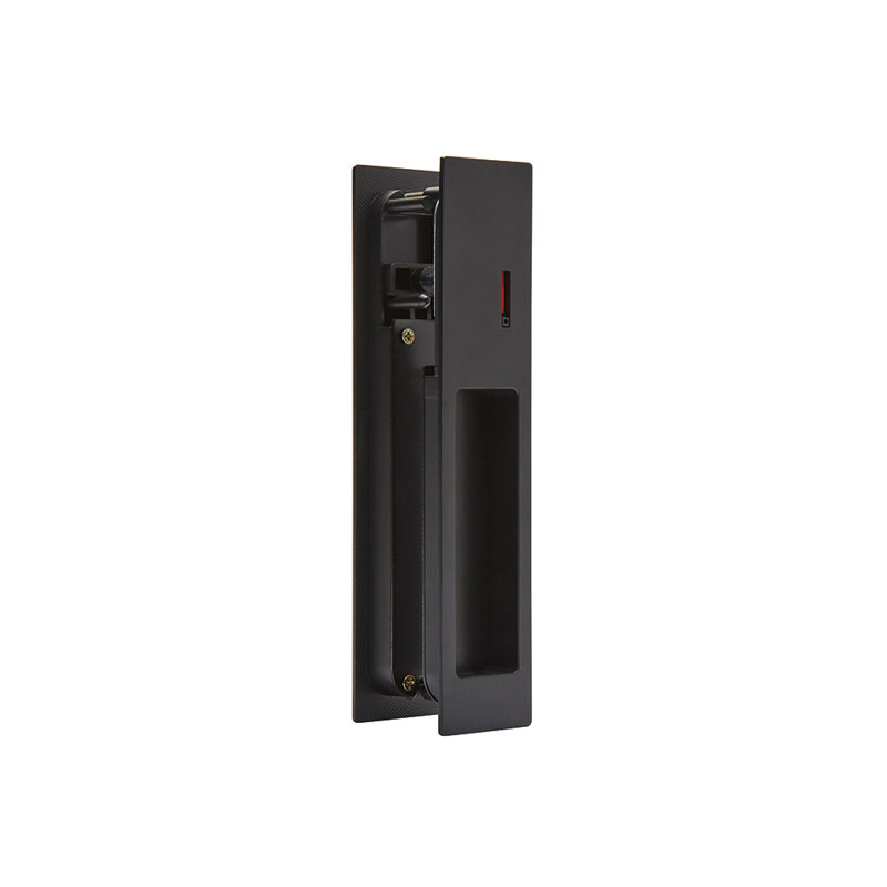 Gemini Pocket Door Lock, Matt Black