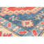 Tapis unique rouge / bleu en laine noué à la main de style années 2010 de 8 pi x 9 pi 6 po Qaiden