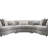 Boucle Sectional Sofa W/9 Pillows